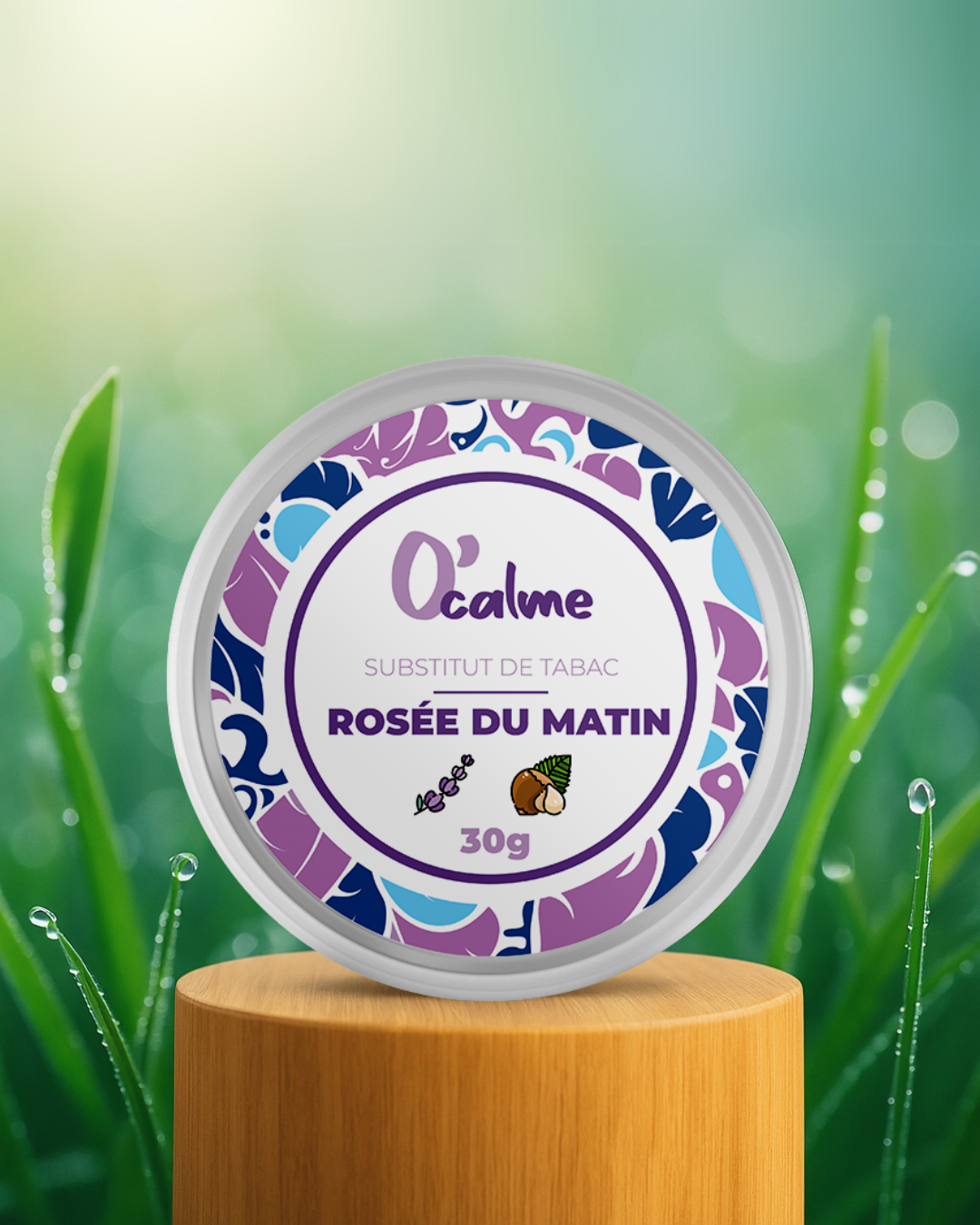 Substitut de tabac "ROSEE DU MATIN" Noisetier, feuilles de mûrier, lavande
