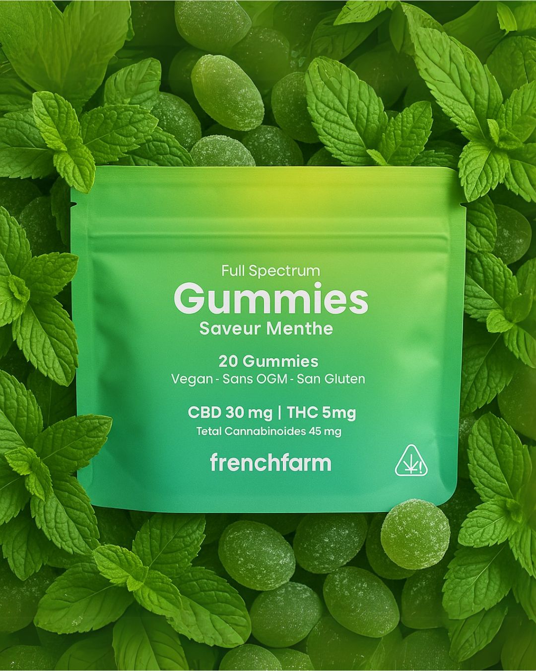 GUMMIES MENTHE | CBD+ | BONBONS FULLSPECTRUM