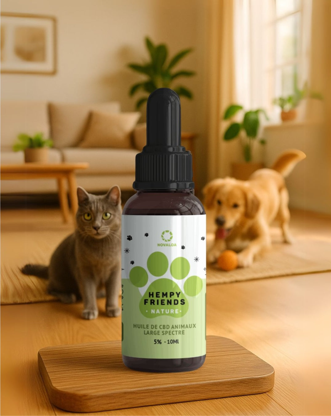 Huile CBD pour animaux 5% - pour chien ou pour chat