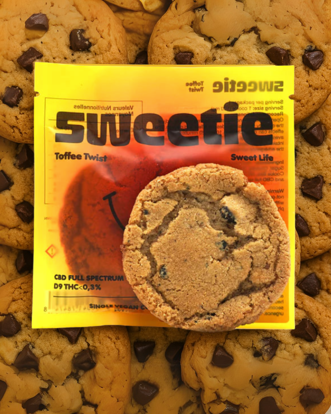 Cookie "Sweetie" CBD Spectre complet (CBD/50mg-Delta 9 /100 mg)
