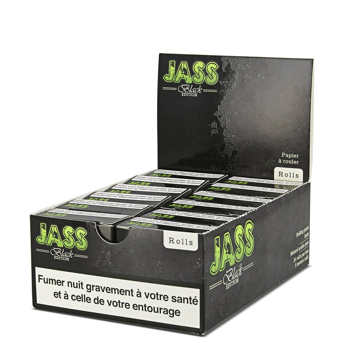 Rolls de feuille à rouler Jass Slim Black - En rouleau de 5 m