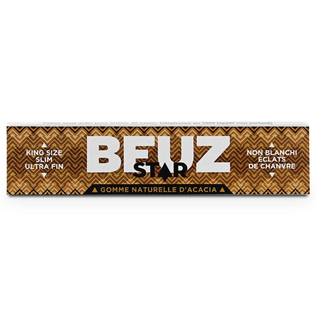 FEUILLES à rouler BEUZ STAR King size SLIM éclats de chanvre