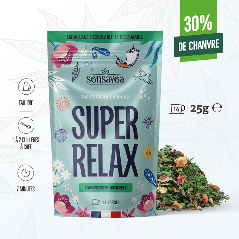 Infusion BIO chanvre CBD 30% "SUPER RELAX"
