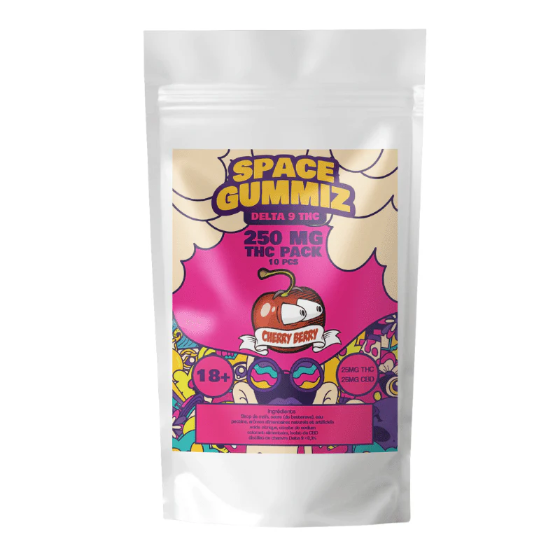 SPACE GUMMIZ x 10 BONBONS CBD+ DELTA9 (25mg)