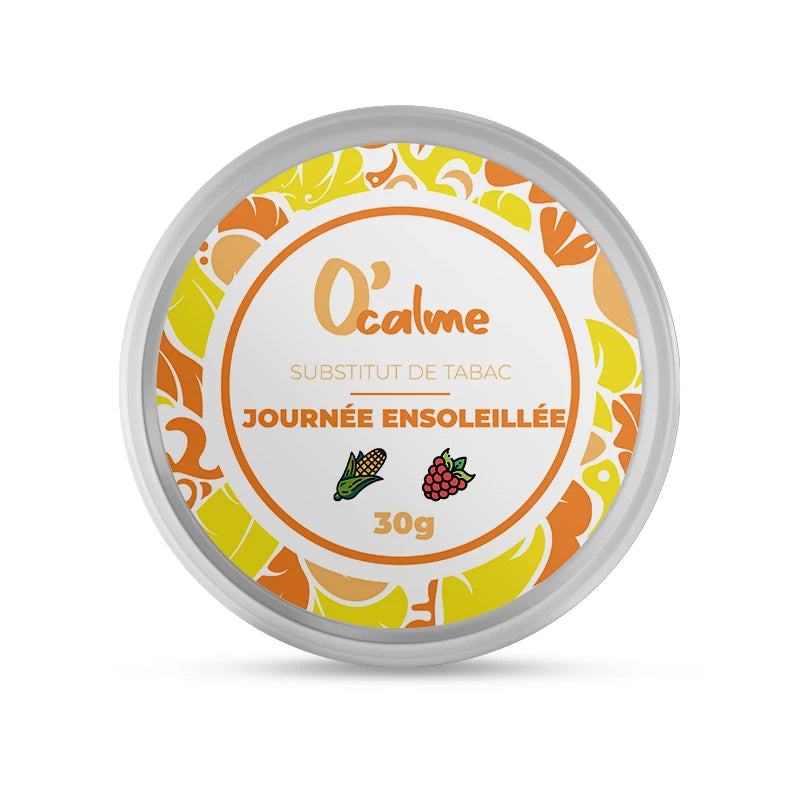 Substitut de tabac "JOURNEE ENSOLEILLEE" framboisier, maïs, sauge et aspérule