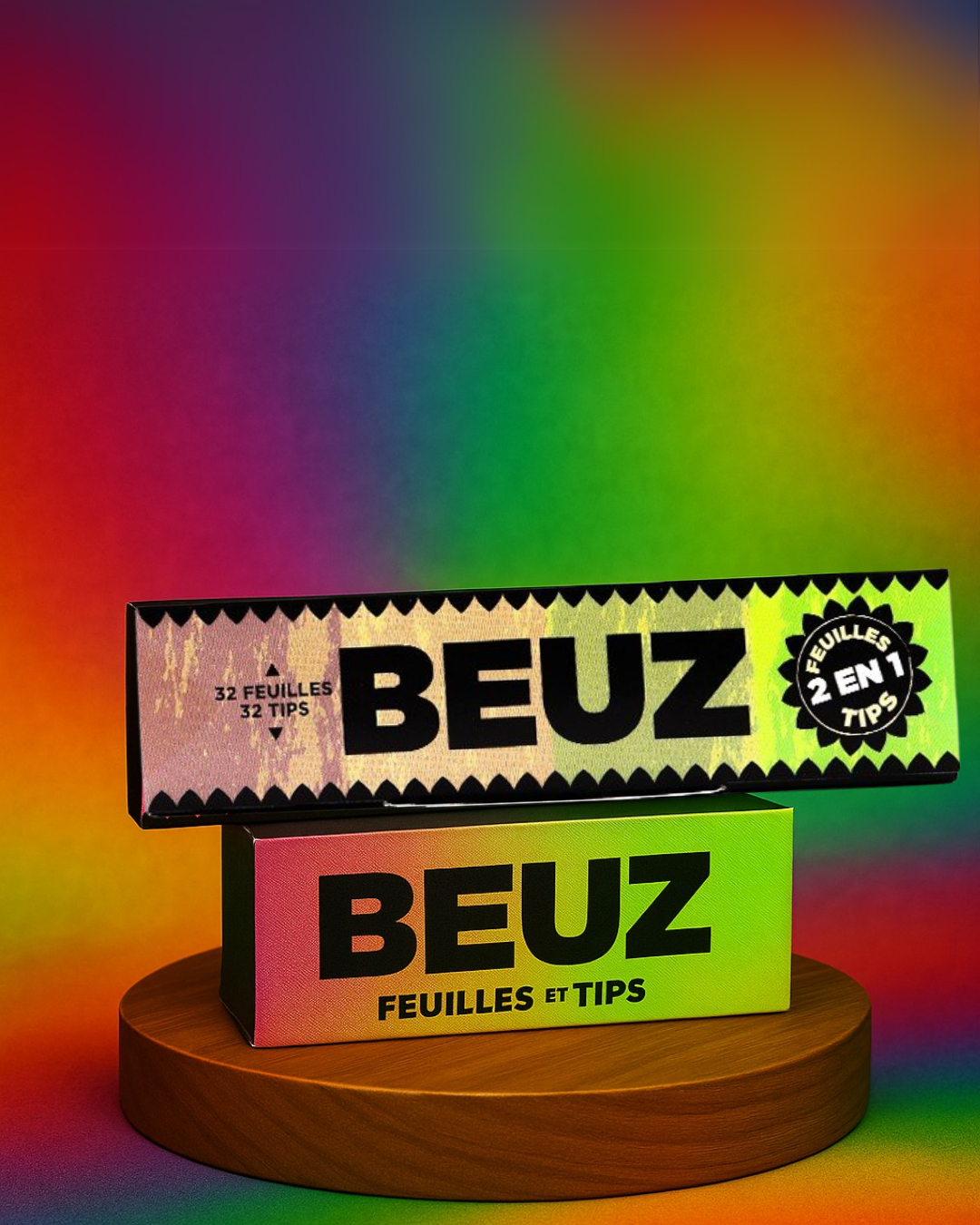 Feuilles à rouler BEUZ Brown SLIM + Tips - 2 en 1