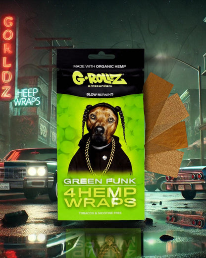 Sachet de Blunts (4 Feuilles G-Rollz) "HEMP WRAPS"