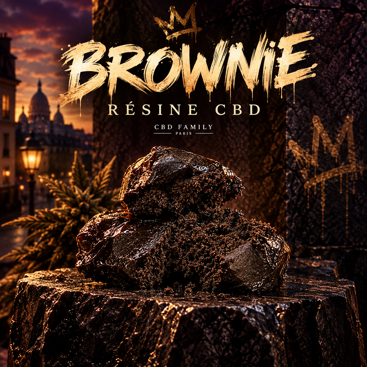 Brownie CBN 20 % - résine CBD Family Paris