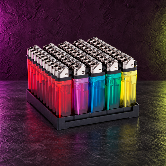 BRIQUET Jetable — présentation sur fond CBD Family