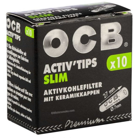 FILTRES OCB "Activ'Tips" slim 7 mm x 27 mm