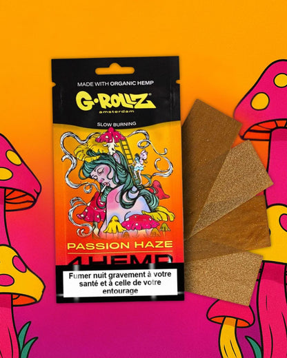 Sachet de Blunts (4 Feuilles G-Rollz) "HEMP WRAPS"