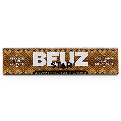 FEUILLES à rouler BEUZ STAR King size SLIM éclats de chanvre