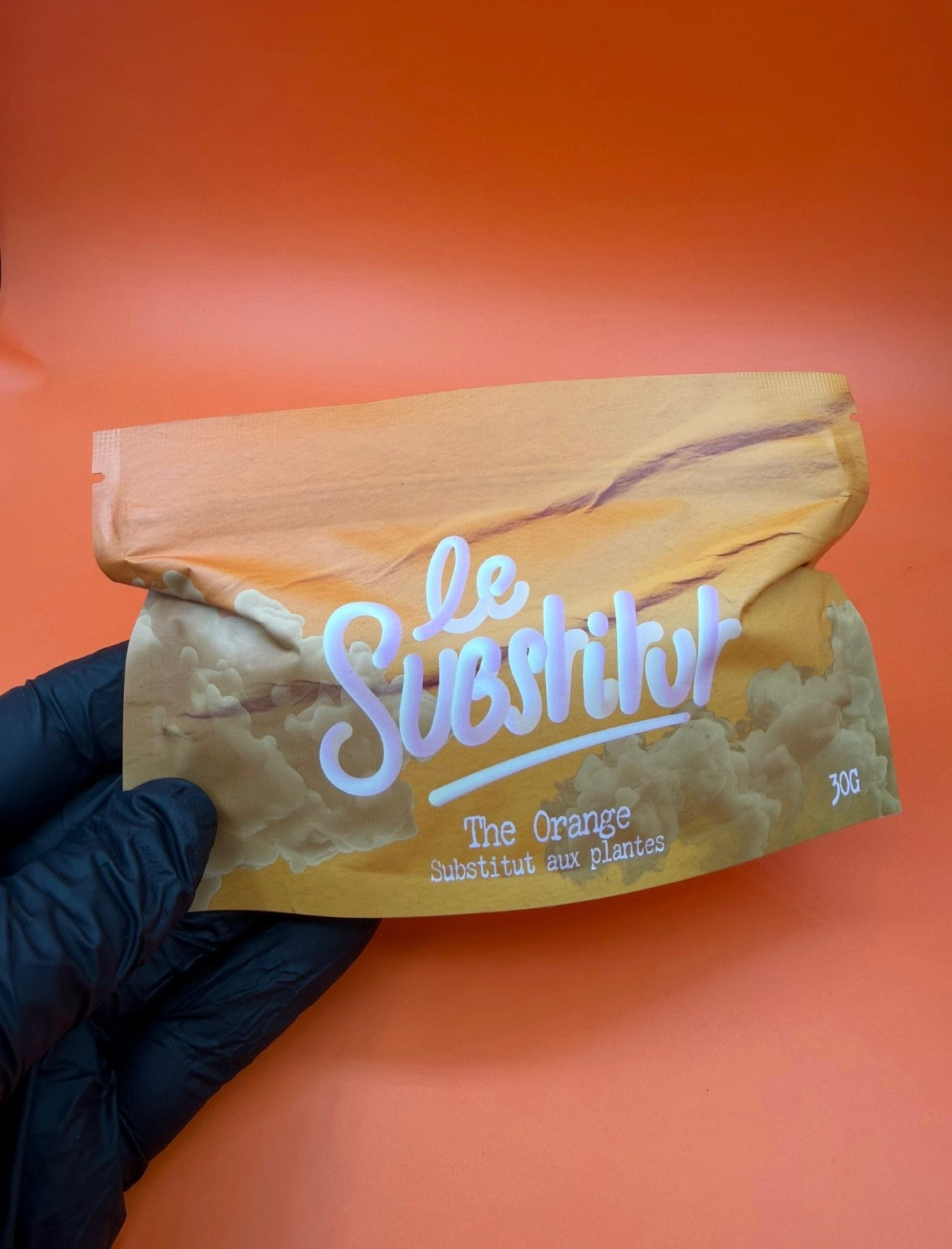 Substitut de tabac "THE ORANGE" Feuilles de framboisier et feuille de noisetier